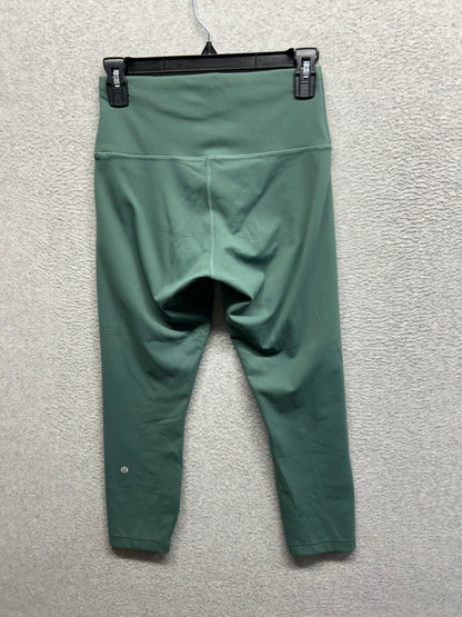 Lululemon Wunder Train Contour Fit High-Rise Crop 23" Size 8 (Square) Medium Forest