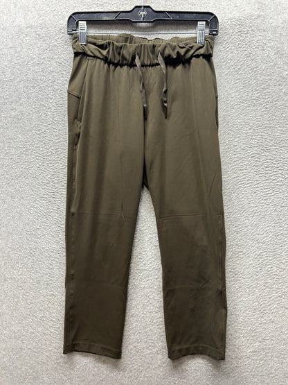 Lululemon On The Fly Crop 23" Size 2 Dark Olive