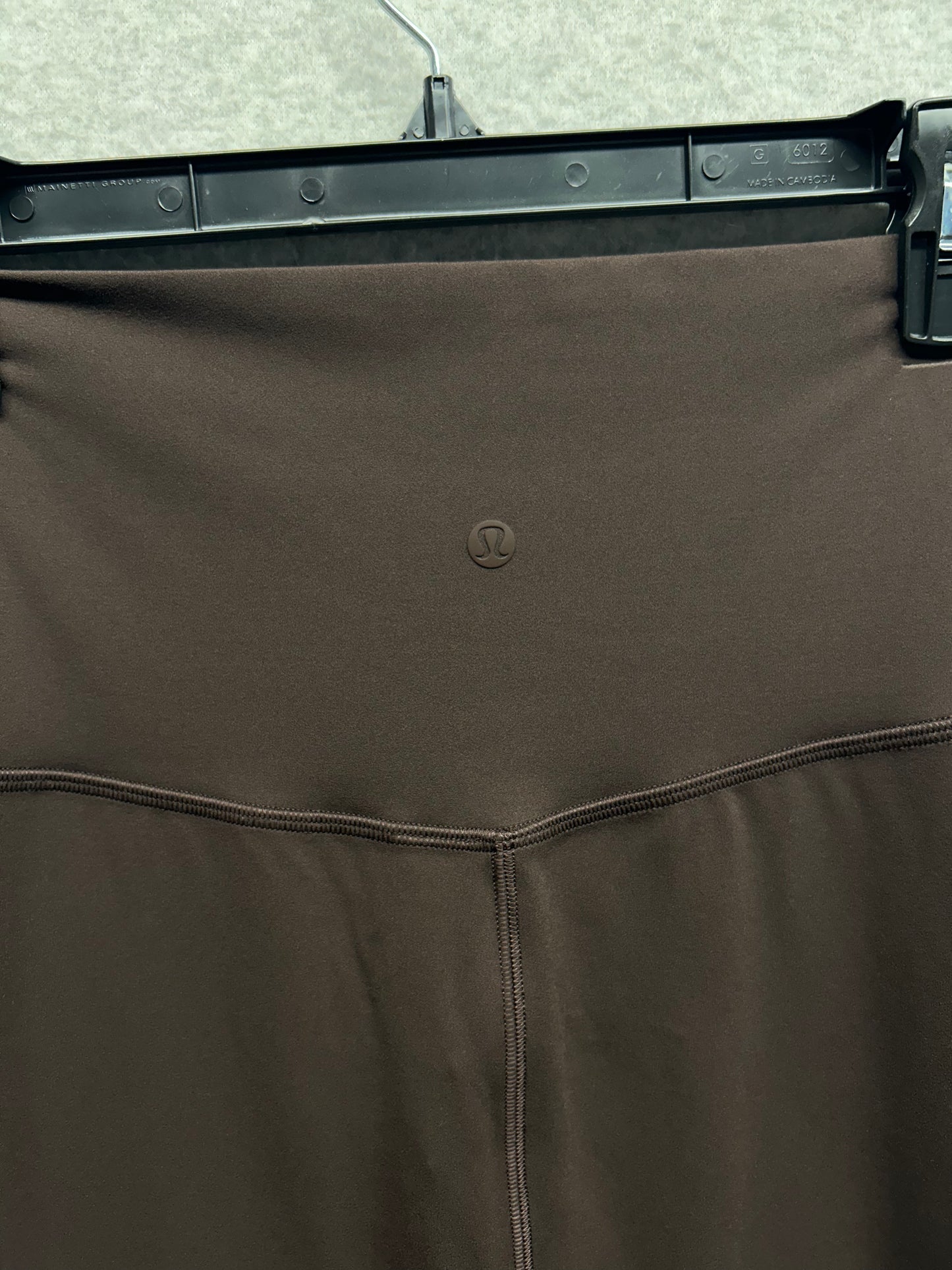 Lululemon Nulu Slim-Fit High-Rise Skirt Size 10 (Square) Espresso
