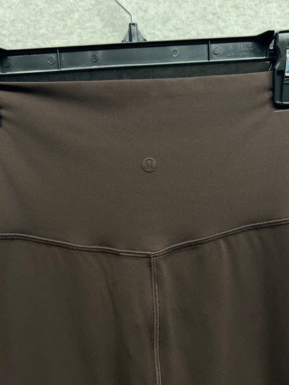 Lululemon Nulu Slim-Fit High-Rise Skirt Size 10 (Square) Espresso