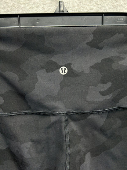 Lululemon Wunder Under Crop High-Rise Roll Down Scallop 23" Size 12 Heritage 365 Camo Deep Coal Multi