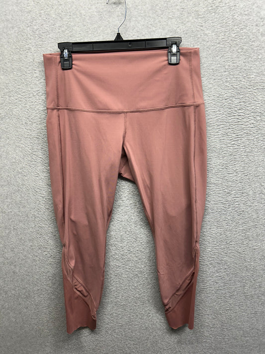 Lululemon Wunder Under High-Rise Crop 23" Scallop Size 12 Spiced Chai