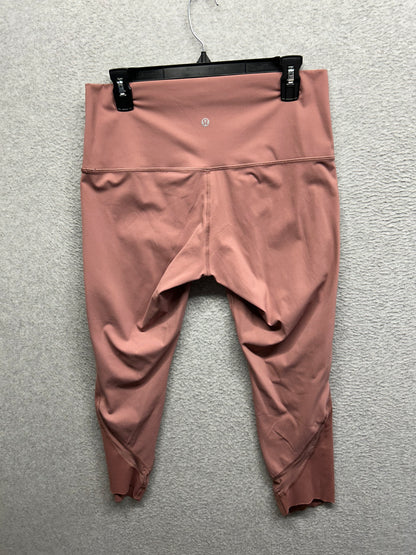 Lululemon Wunder Under High-Rise Crop 23" Scallop Size 12 Spiced Chai