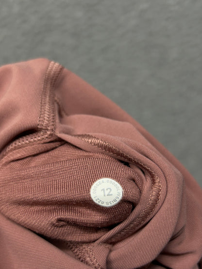 Lululemon Wunder Under High-Rise Crop 23" Scallop Size 12 Spiced Chai