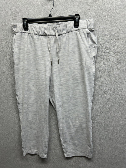 Lululemon On The Fly Crop 23" Size 12 Wee Are From Space Nimbus Battleship