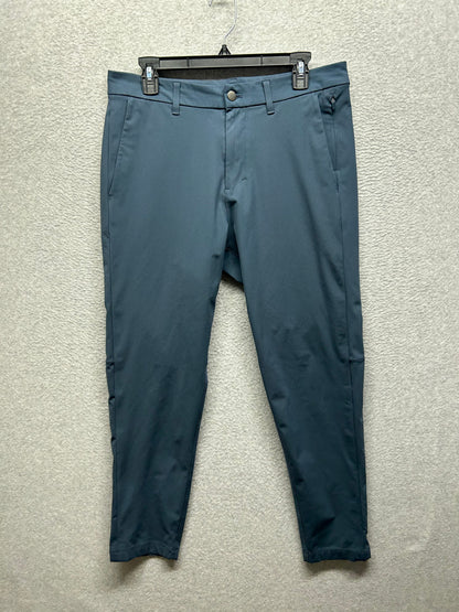 Lululemon Commission Slim Warpstreme Mens Size 32x28.5 Mach Blue