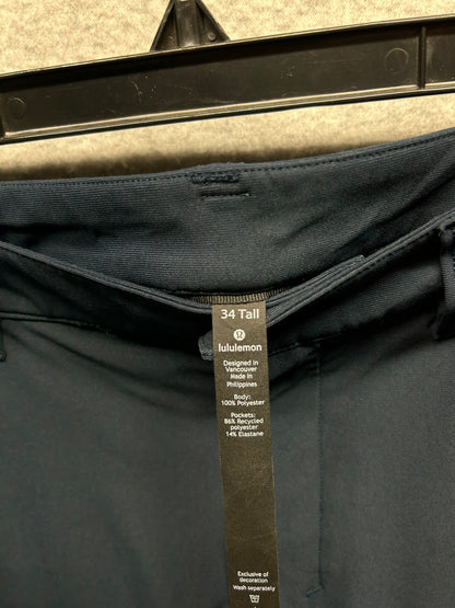 Lululemon ABC Pant Classic Mens Size 34x36 TALL True Navy