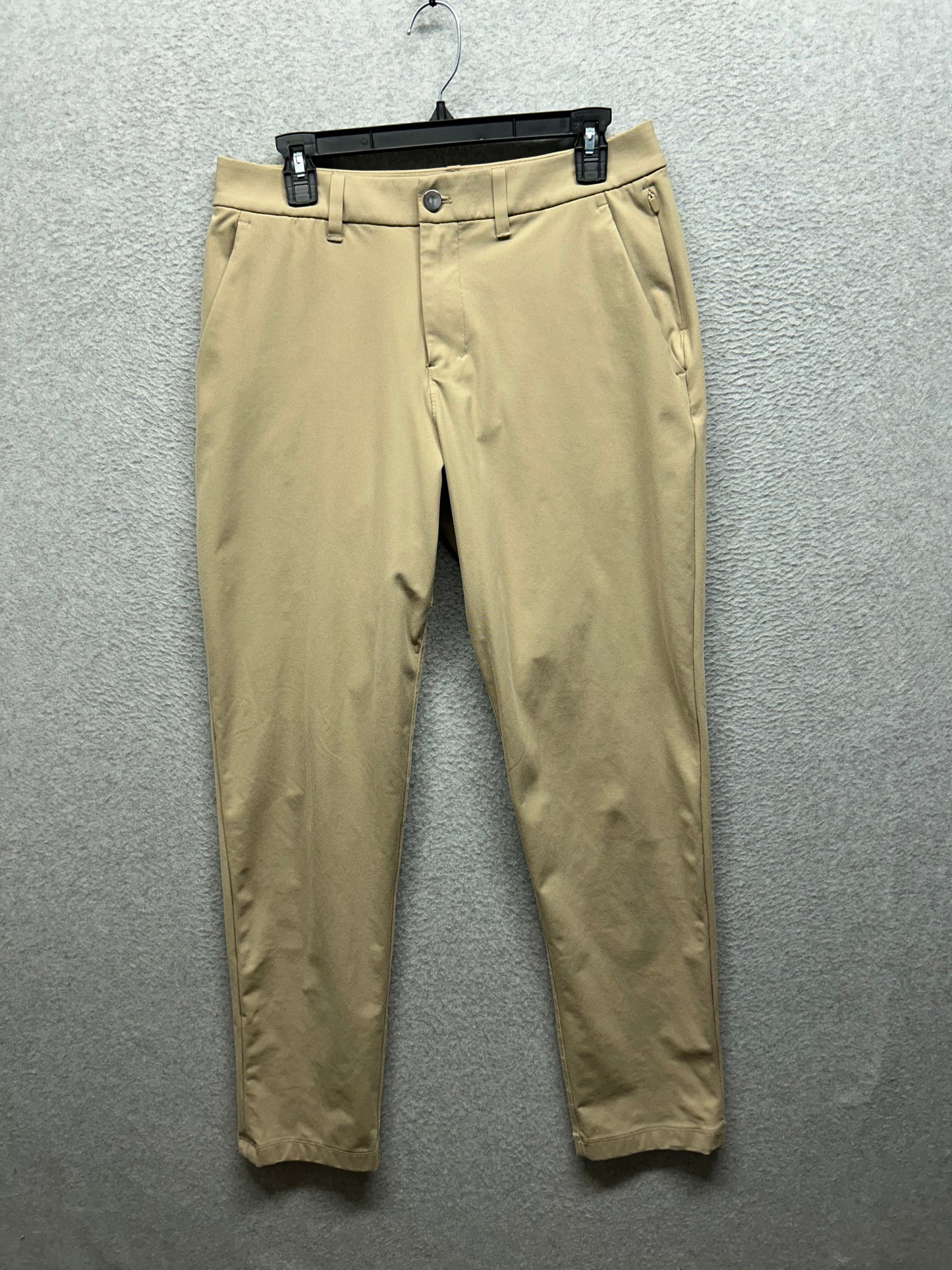 Lululemon ABC Classic Fit Warpstreme Mens Size 31x31 Trench (Square Dot)