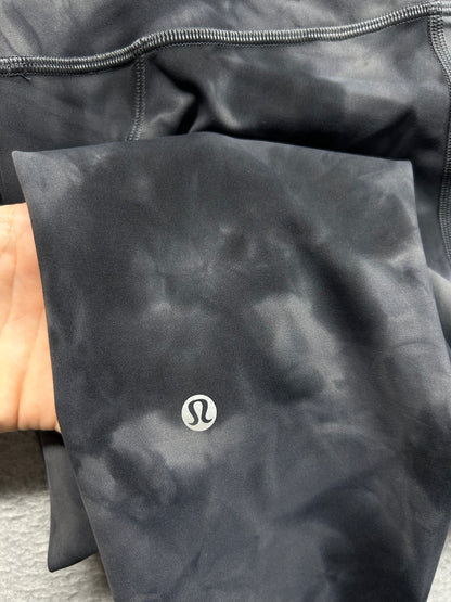 ululemon Wunder Train High-Rise Tight with Pockets 25" Size 14 Diamond Dye Pitch Grey Graphite Grey