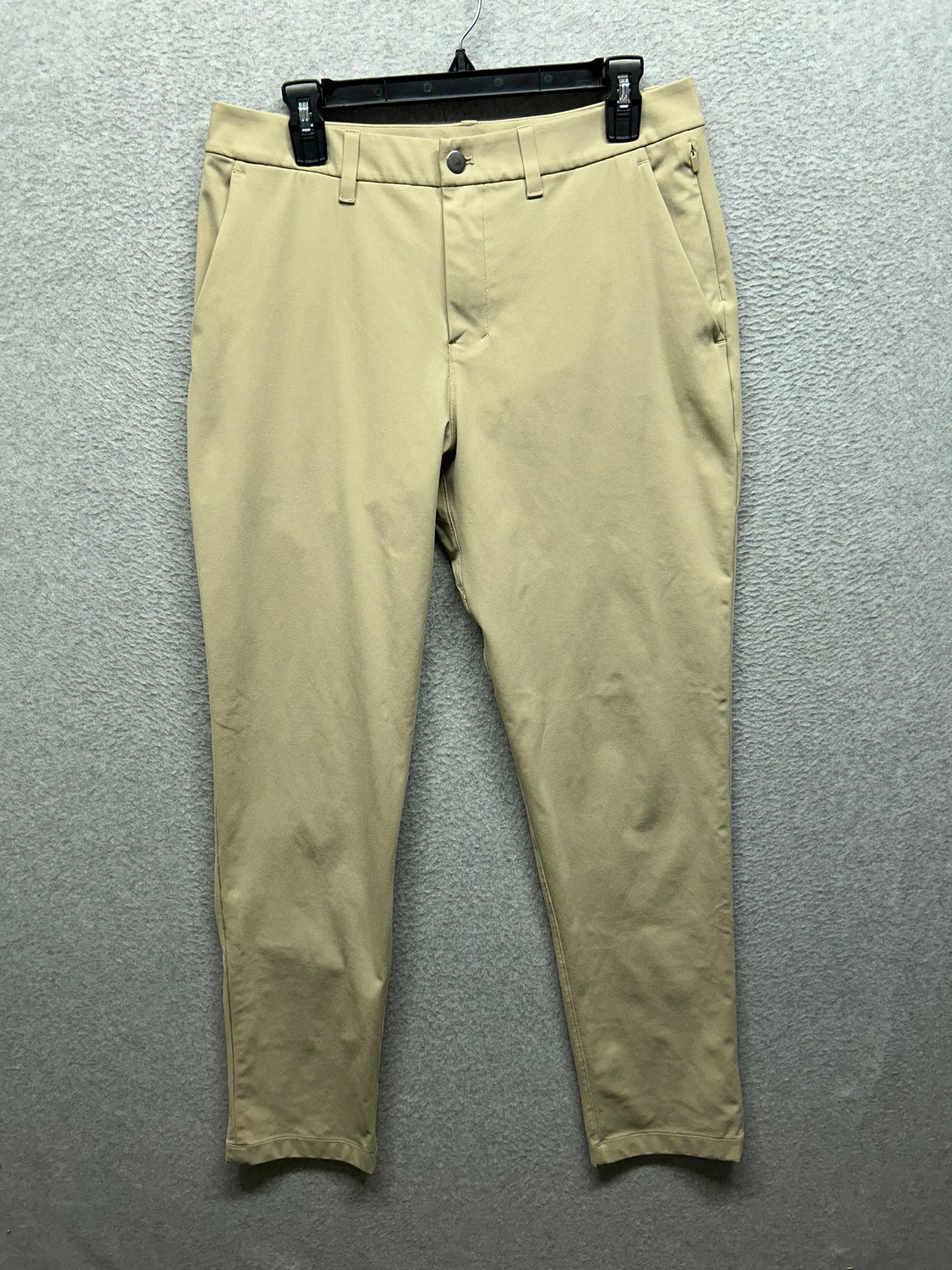 Lululemon ABC Classic Fit Warpstreme Mens Size 31x31.5 Trench (Square Dot)
