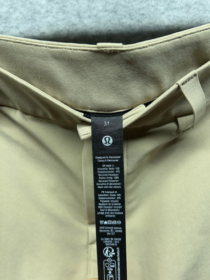 Lululemon ABC Classic Fit Warpstreme Mens Size 31x31.5 Trench (Square Dot)