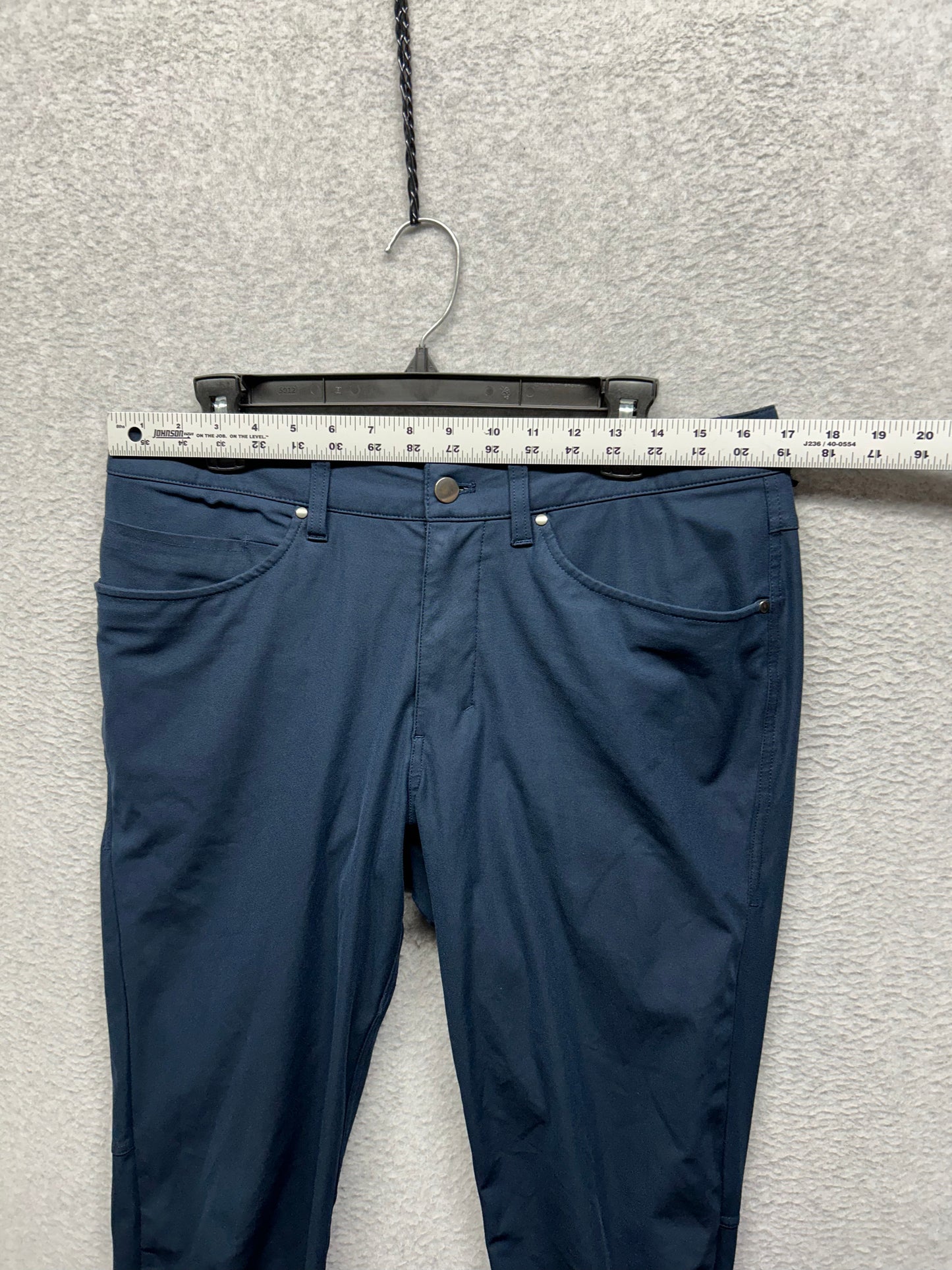 Lululemon ABC Pant Slim Warpstreme Mens Size 32x31.5 True Navy