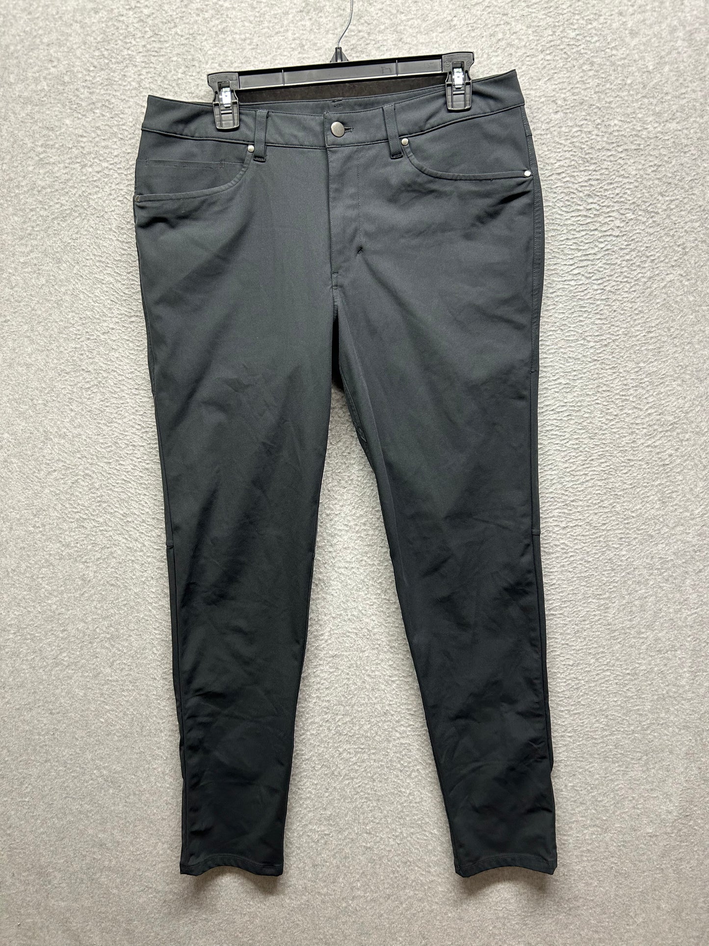 Lululemon ABC Slim Fit Pant Warpstreme Mens Size 33x31.5 Graphite Gray