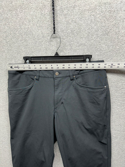 Lululemon ABC Slim Fit Pant Warpstreme Mens Size 33x31.5 Graphite Gray