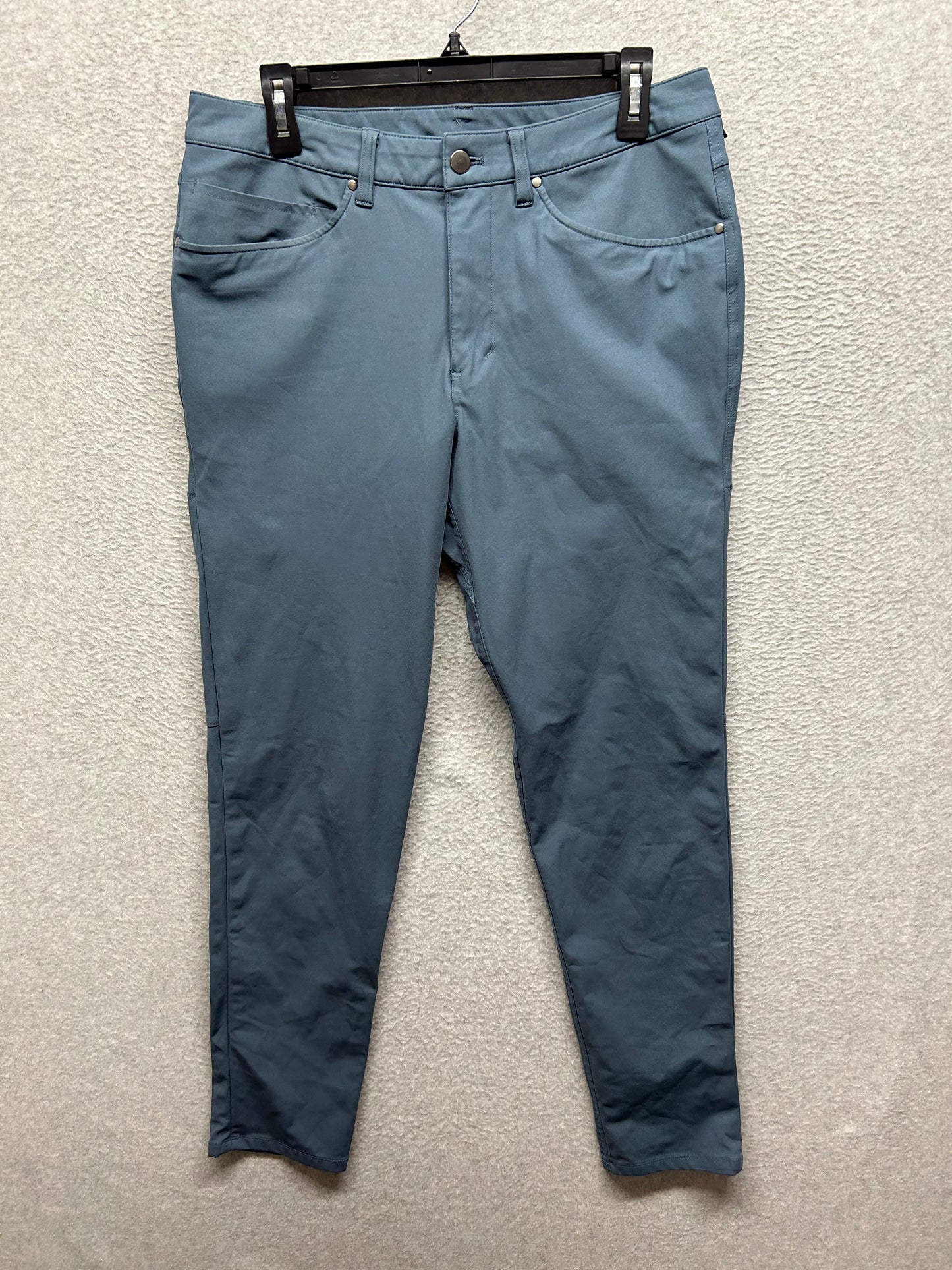 Lululemon ABC Pant Slim Fit Warpstreme Mens Size 32x31 Iron Blue