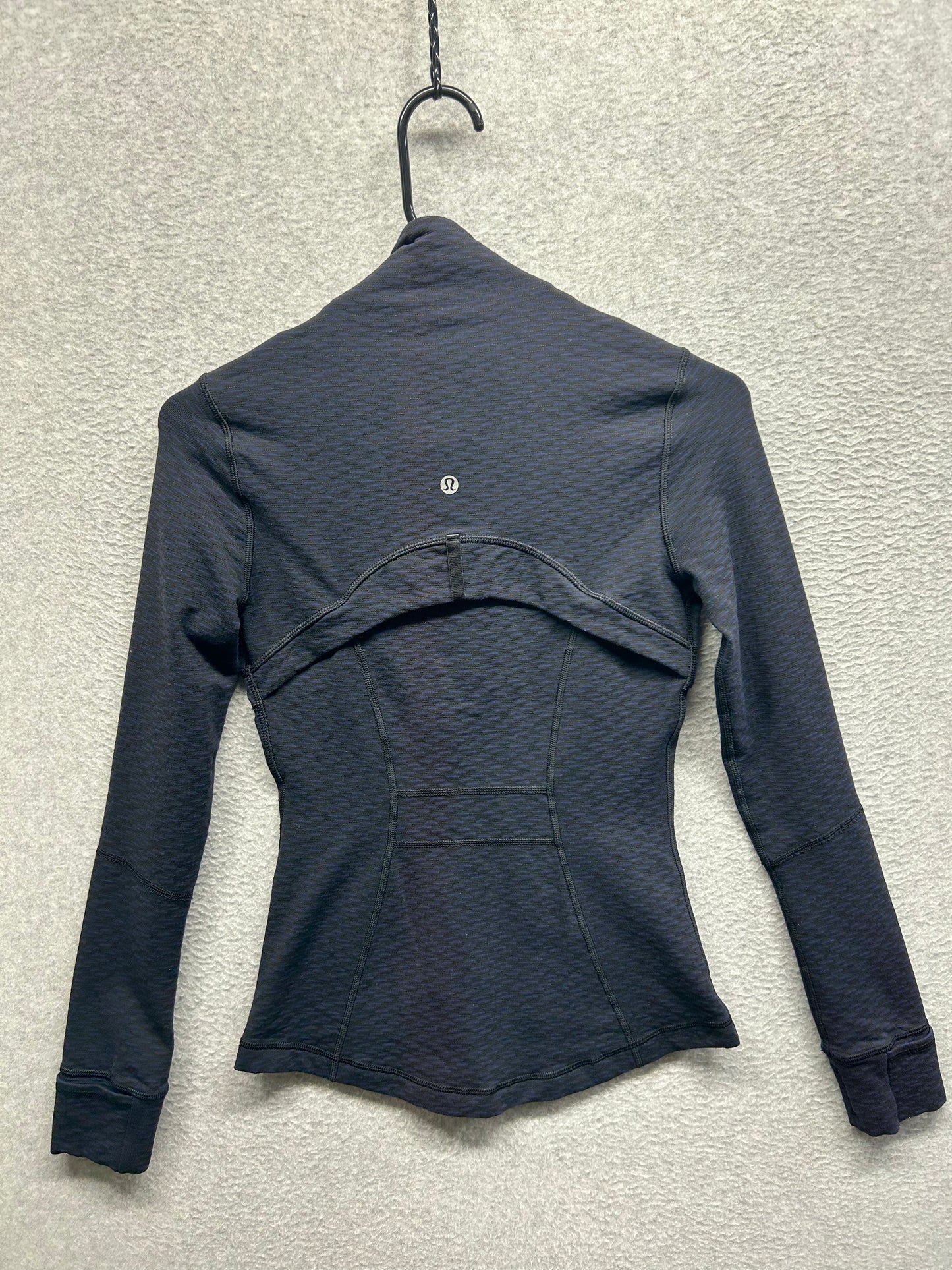 Lululemon Define Jacket Size 4 Score Jacquard Black Hero Blue