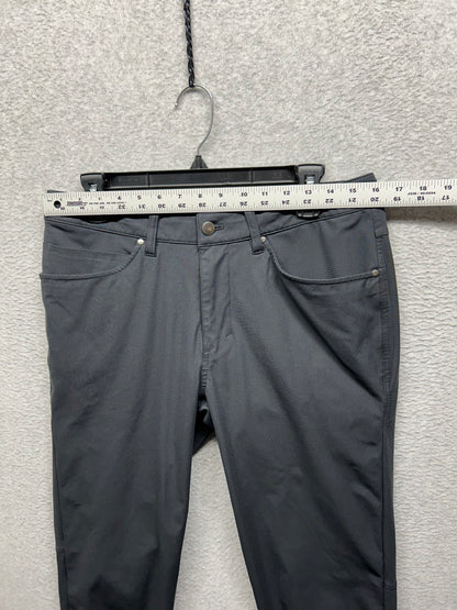 FLAWED Lululemon ABC Pant Slim Fit Warpstreme Mens Size 31x30.5 Asphalt Gray