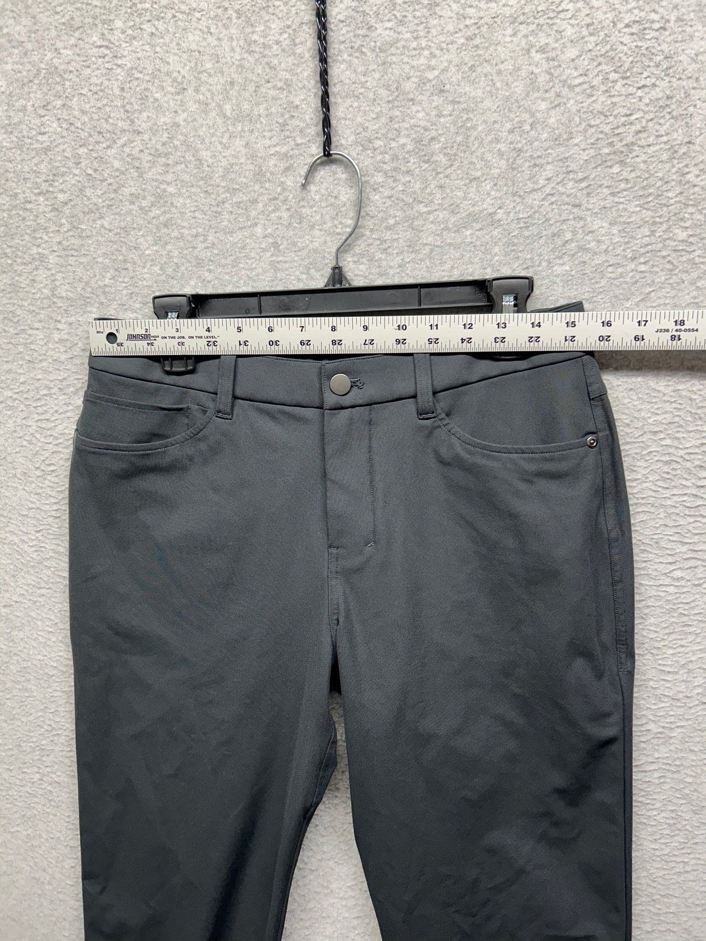 Lululemon ABC Classic Fit Pant Warpstreme Mens Size 30x29.5 Obsidian (Sqaure Dot)