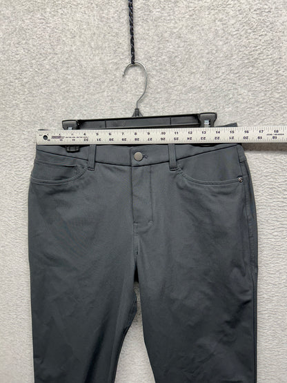 Lululemon ABC Classic Fit Pant Warpstreme Mens Size 30x29.5 Obsidian (Sqaure Dot)