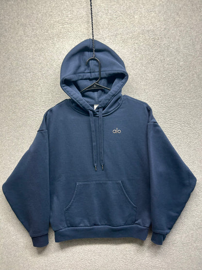 Alo Accolade Hoodie Size Small Navy Blue