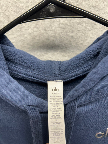 Alo Accolade Hoodie Size Small Navy Blue