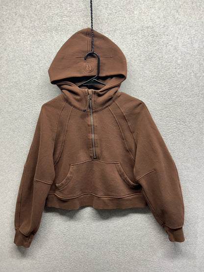 Lululemon Scuba Oversized Half-Zip Hoodie Size XS/S (Square) Java
