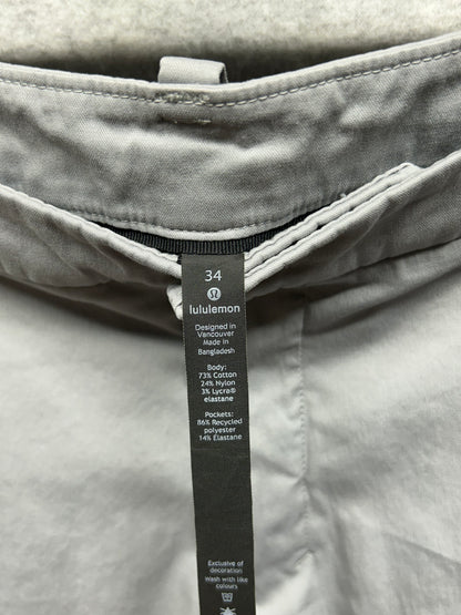 Lululemon Commission Pant Classic Swift Cotton Mens Size 34x31 Light Cast