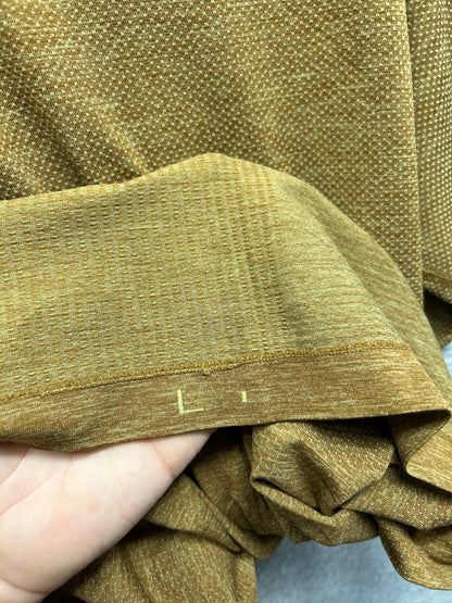 Lululemon Metal Vent Tech Short Sleeve Size Large Copper Brown