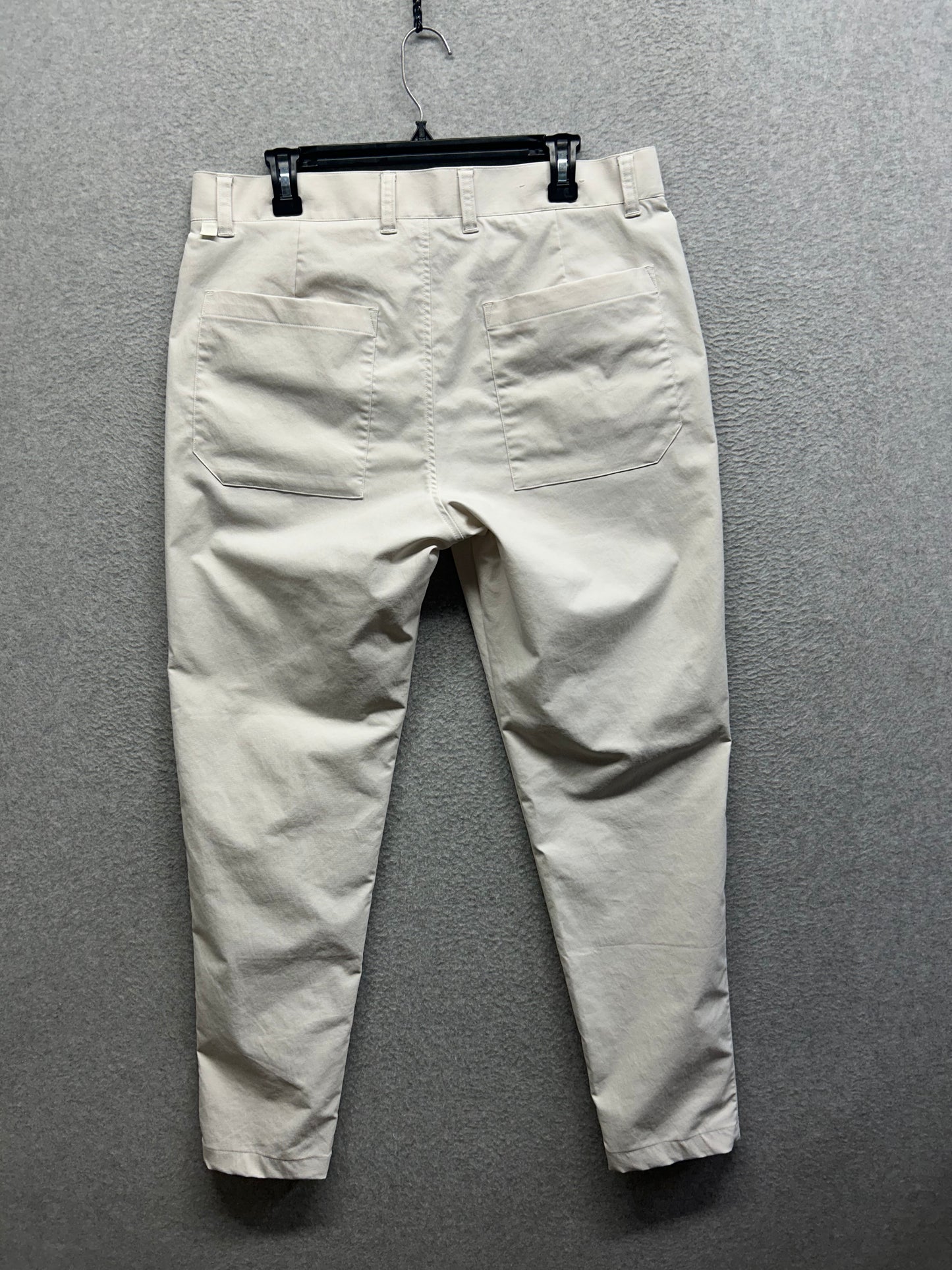 Lululemon ABC 5 Pocket Pant Warpstreme Mens Size 34x30.5 White (Square Dot)