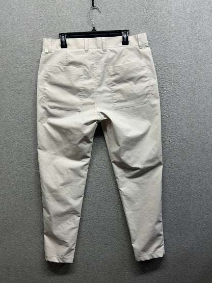 Lululemon ABC 5 Pocket Pant Warpstreme Mens Size 34x30.5 White (Square Dot)