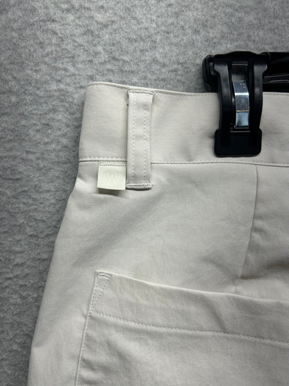 Lululemon ABC 5 Pocket Pant Warpstreme Mens Size 34x30.5 White (Square Dot)