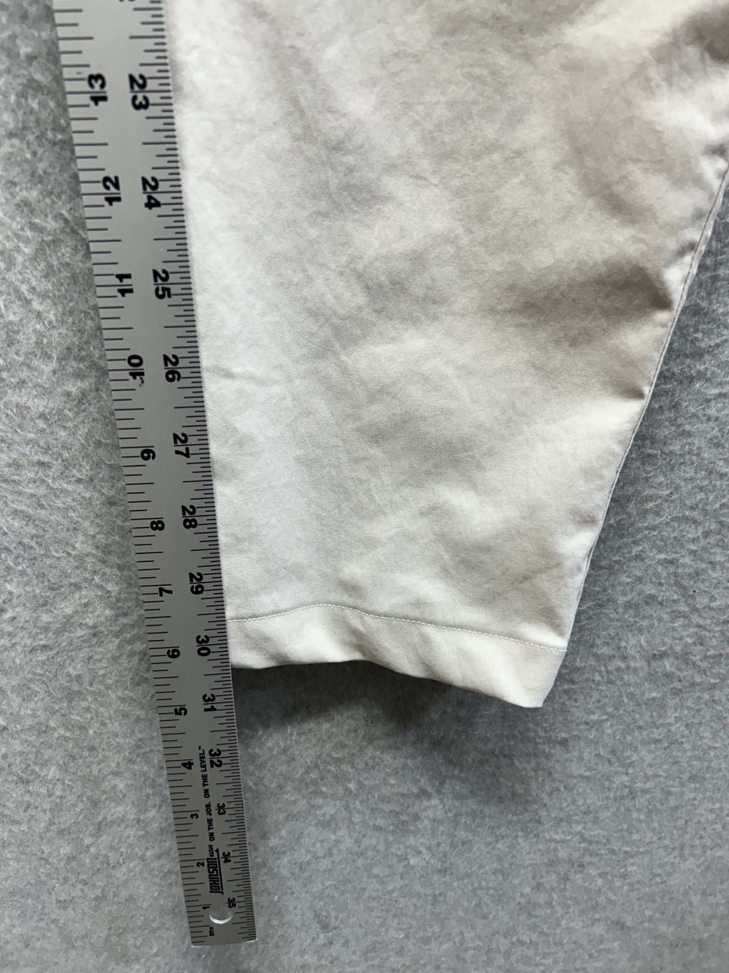 Lululemon ABC 5 Pocket Pant Warpstreme Mens Size 34x30.5 White (Square Dot)