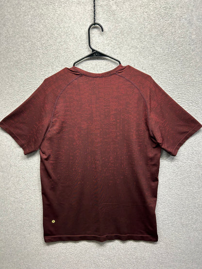 Lululemon Metal Vent Tech Short Sleeve Size Large Red | Black