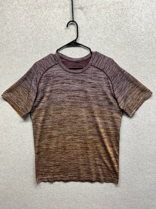 Lululemon Metal Vent Tech Short Sleeve Size Large Gray | Brown