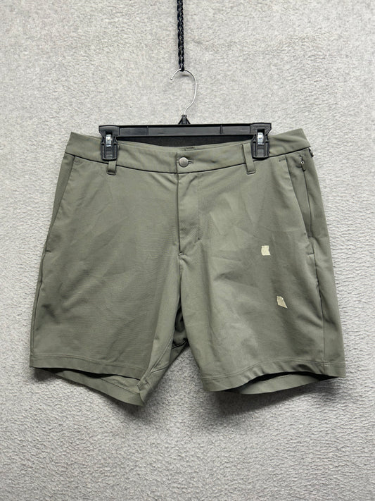 FLAWED Lululemon Commission Classic-Fit Short 7" Warpstreme Size 32 Grey Sage