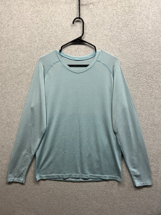 Lululemon Metal Vent Tech Long Sleeve Size Large Blue
