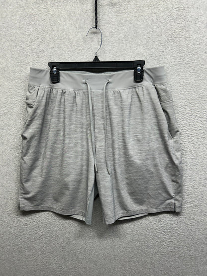 Lululemon T.H.E. Short 9" Liner Size XL Heather Allover Sea Salt Light Cast