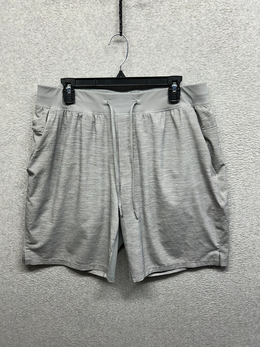 Lululemon T.H.E. Short 9" Liner Size XL Heather Allover Sea Salt Light Cast