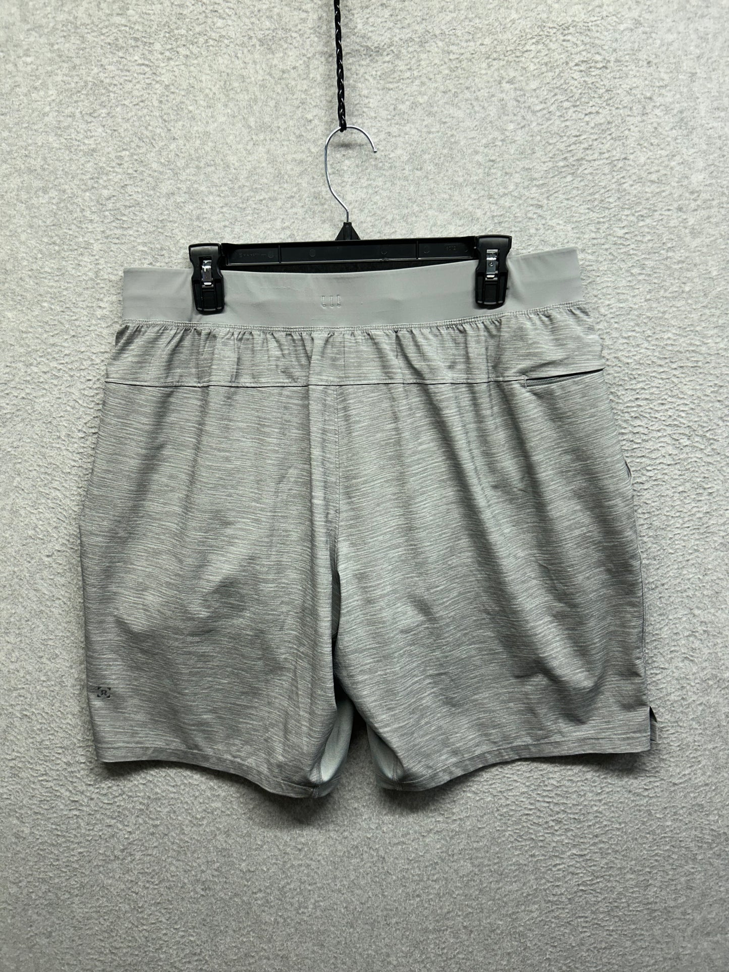 Lululemon T.H.E. Short 9" Liner Size XL Heather Allover Sea Salt Light Cast