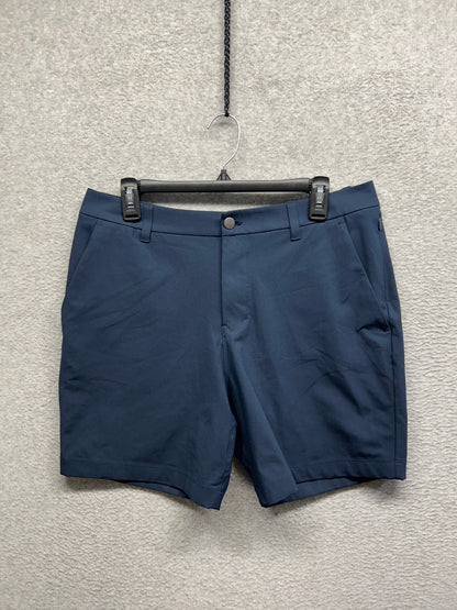 Lululemon ABC Classic-Fit Short 7" Warpstreme Size 32 True Navy (Square Dot)