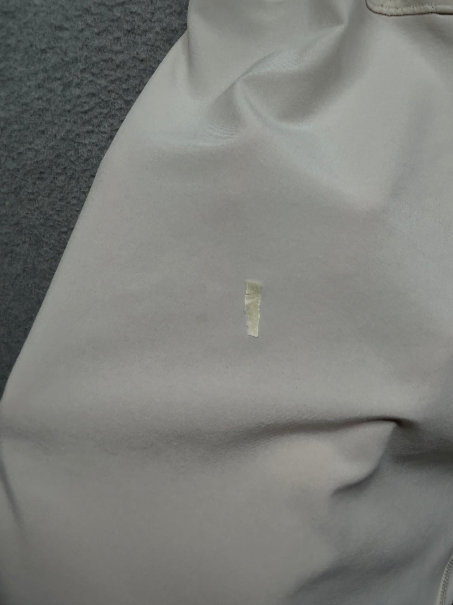 FLAWED Lululemon Surge Lined Short 6" Mens Size Small White Opal