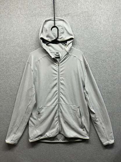 Lululemon Surge Warm Full Zip Size XL Heathered Sea Salt