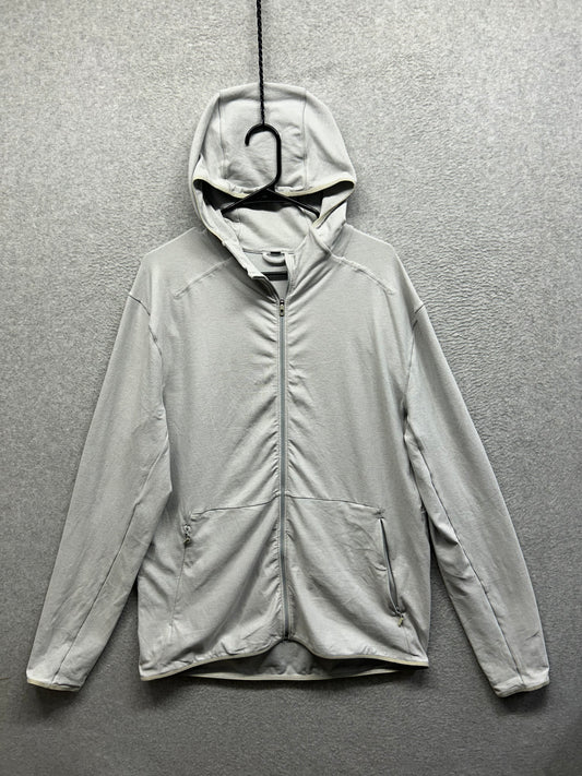 Lululemon Surge Warm Full Zip Size XL Heathered Sea Salt