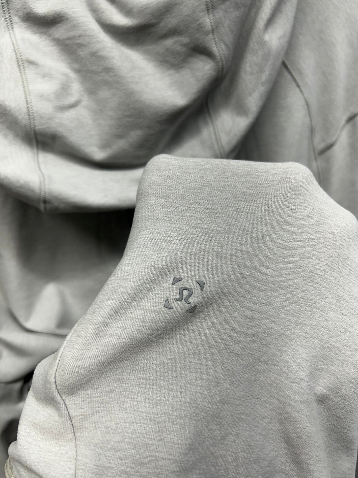 Lululemon Surge Warm Full Zip Size XL Heathered Sea Salt