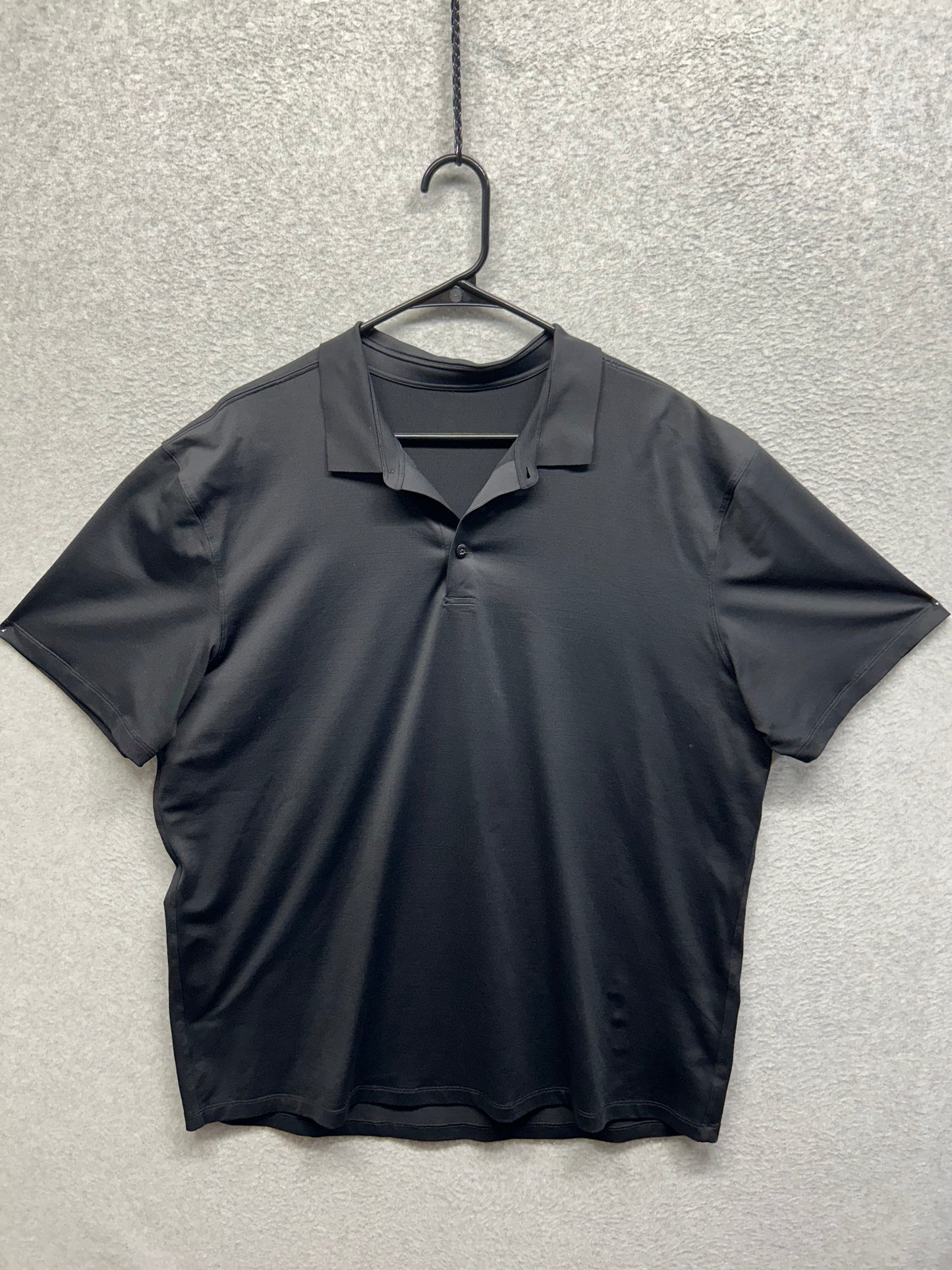 Lululemon Short Sleeve Polo Size 2XL Black