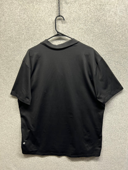Lululemon Short Sleeve Polo Size 2XL Black