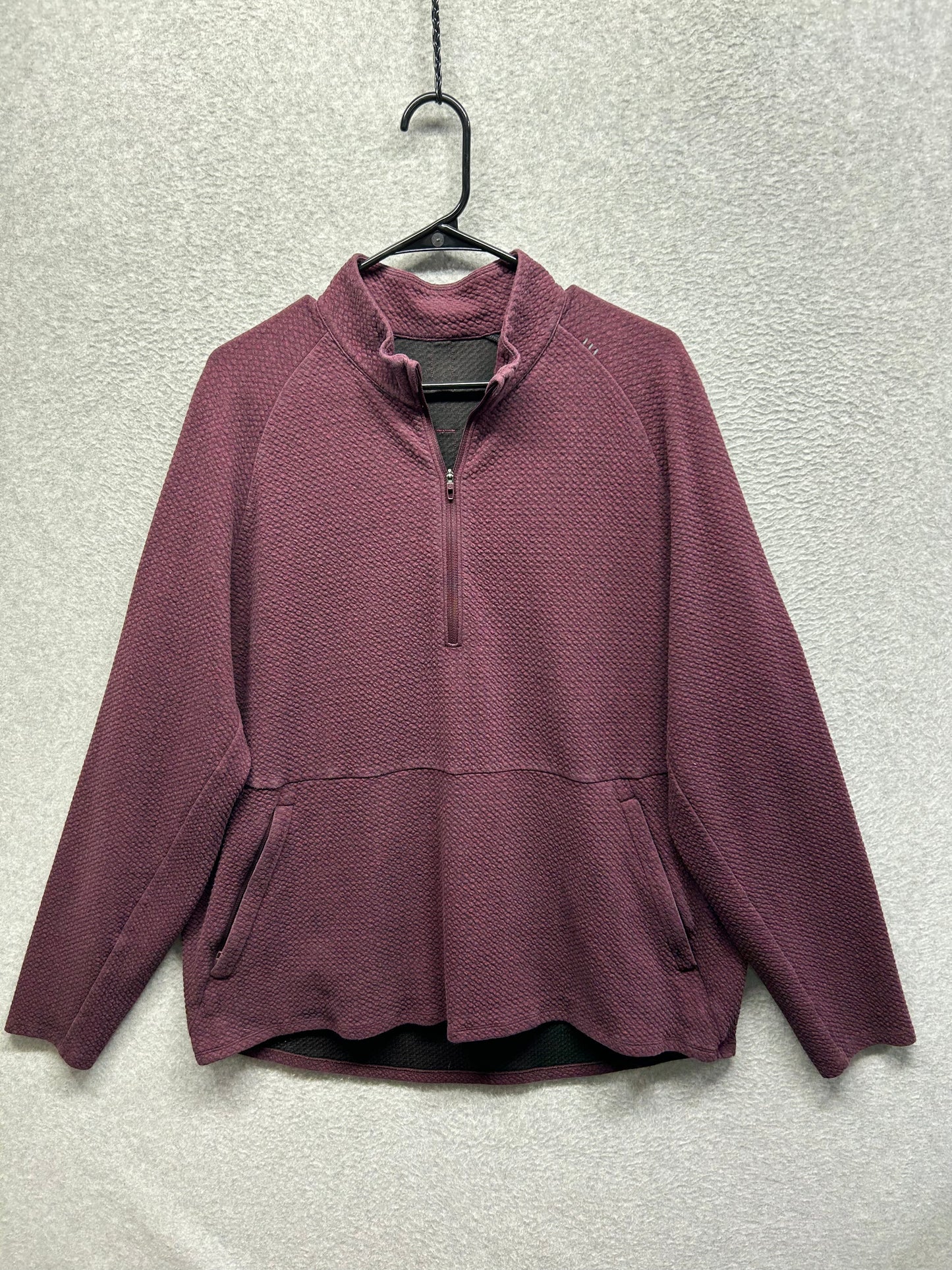 Lululemon At Ease Half-Zip Size 2XL Heathered Cassis