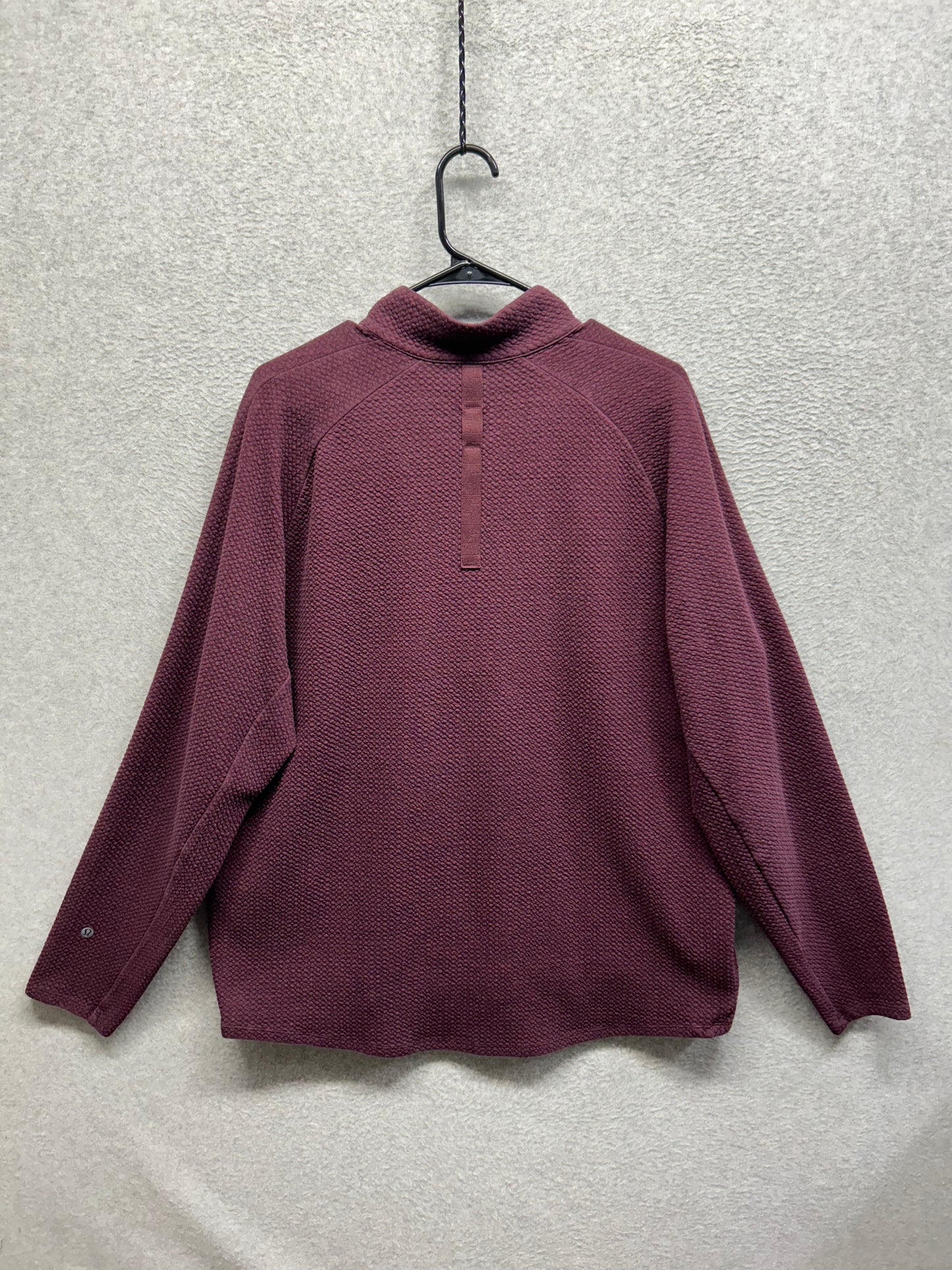 Lululemon At Ease Half-Zip Size 2XL Heathered Cassis