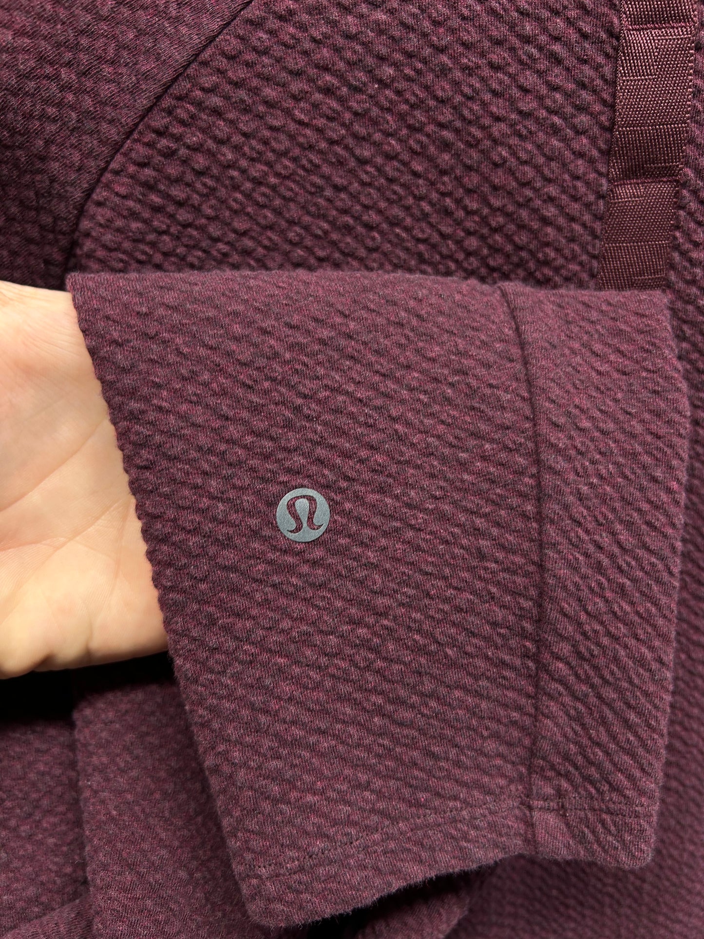Lululemon At Ease Half-Zip Size 2XL Heathered Cassis