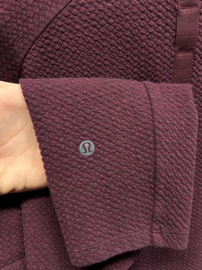Lululemon At Ease Half-Zip Size 2XL Heathered Cassis